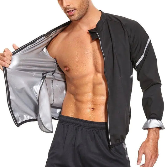 Men's Fitness Sweat Sauna Jacket