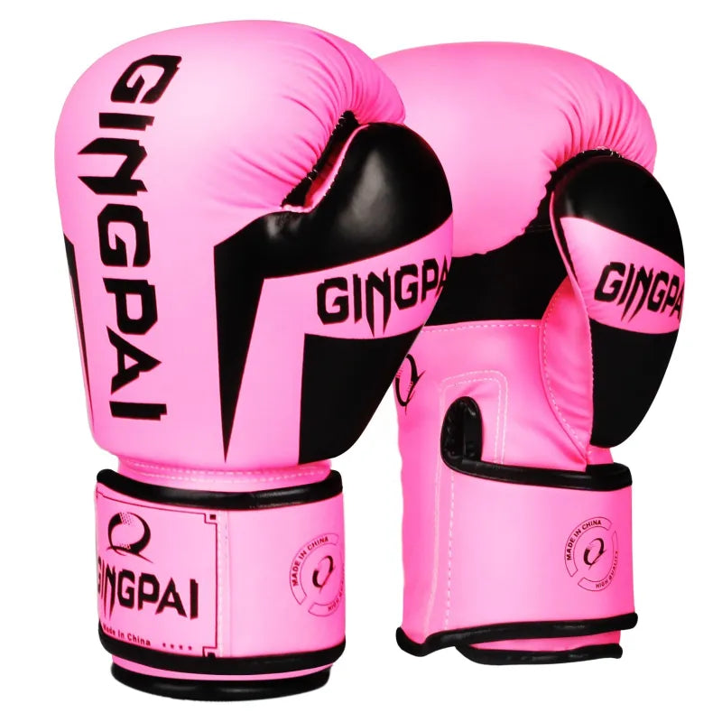 Adjustable Adult Boxing Gloves - Professional Training Gloves for Men & Women