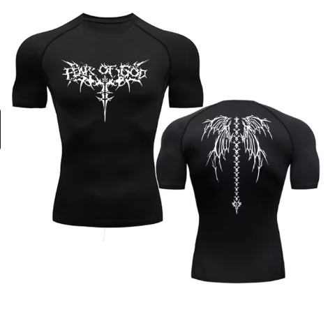 Anime Print Gym T-Shirt | Quick Dry Sport Tee | Athletic Anime Shirt