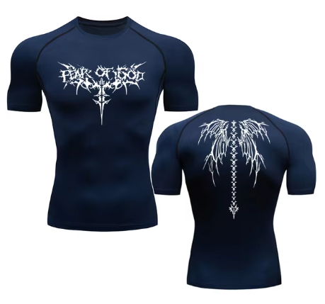 Anime Print Gym T-Shirt | Quick Dry Sport Tee | Athletic Anime Shirt