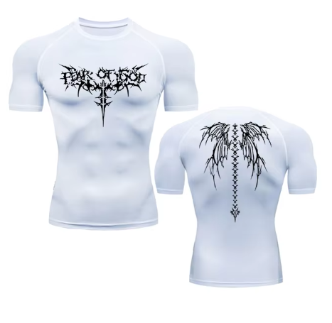 Anime Print Gym T-Shirt | Quick Dry Sport Tee | Athletic Anime Shirt